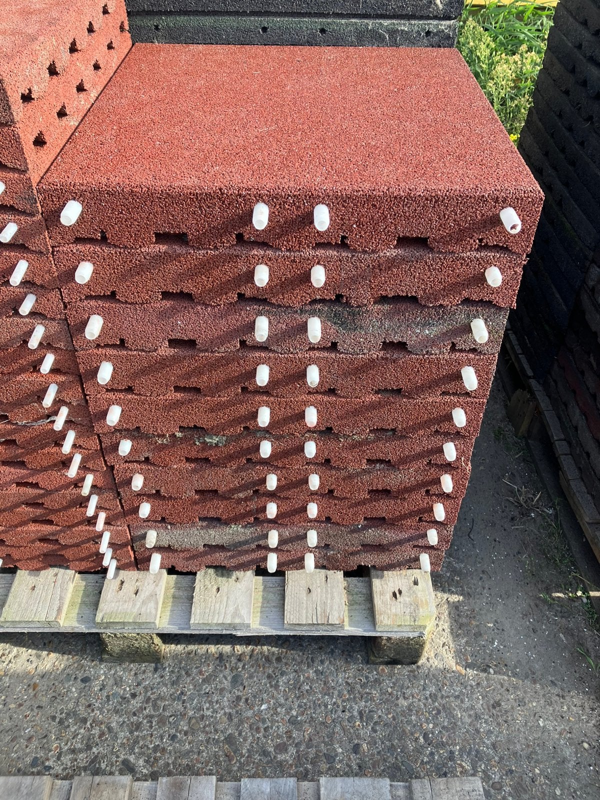 10 nieuwe rubberen tegels 50x50x7cm, Doe-het-zelf en Verbouw, Ophalen, Kunststof, Q, Zwart