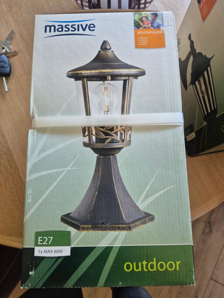 Massive buitenverlichting, Ophalen, Minder dan 50 watt, Netvoeding, Nieuw