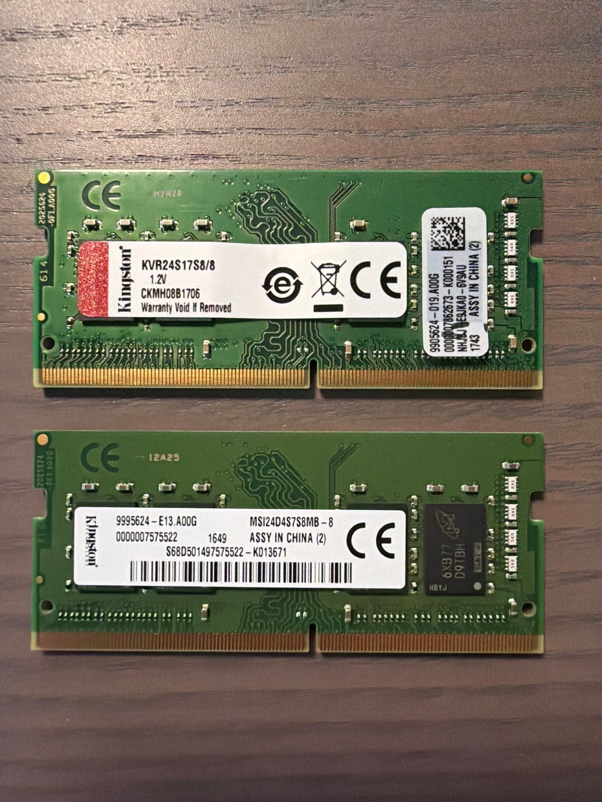 Kingston 8GB DDR4 Laptop RAM (2x4GB) 2400MHz, Computers en Software, RAM geheugen, DDR4, 8 GB, Ophalen of Verzenden, Zo goed als nieuw