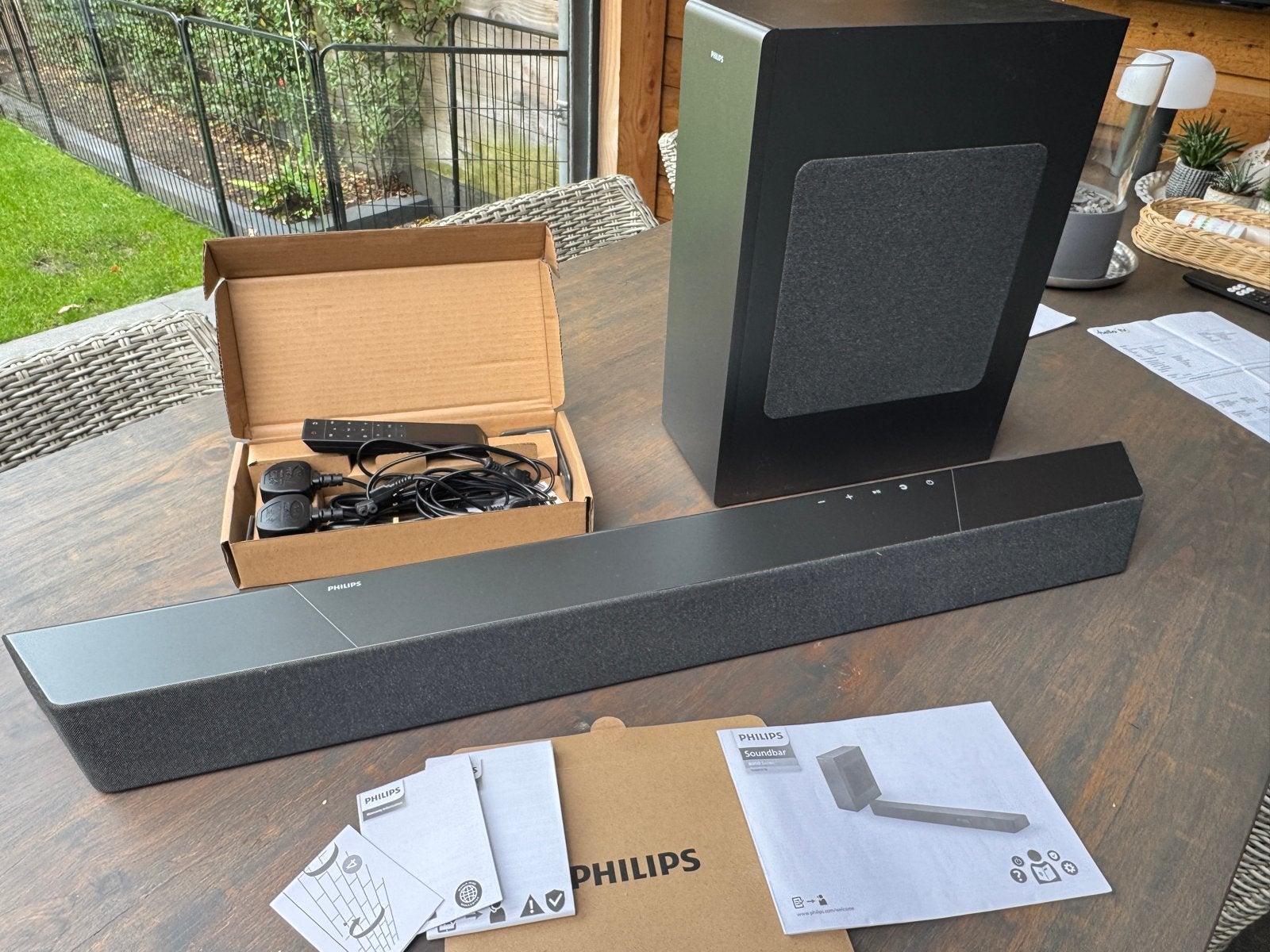 Philips TAB8507B Soundbar met draadloze subwoofer, Audio, Tv en Foto, Ophalen, Zo goed als nieuw, Soundbar, Philips