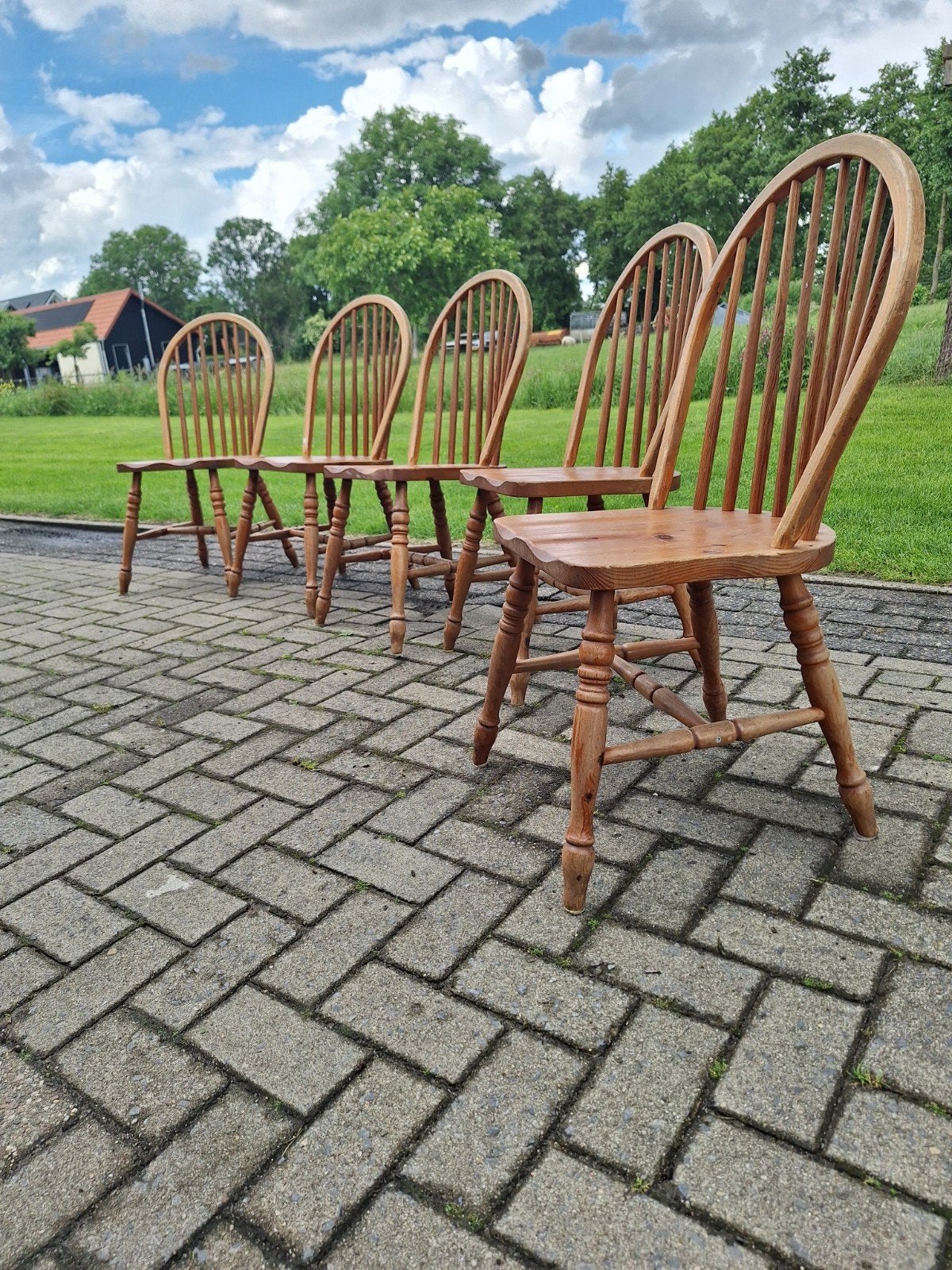 Set van 5 klassieke Windsor stoelen, Ophalen of Verzenden