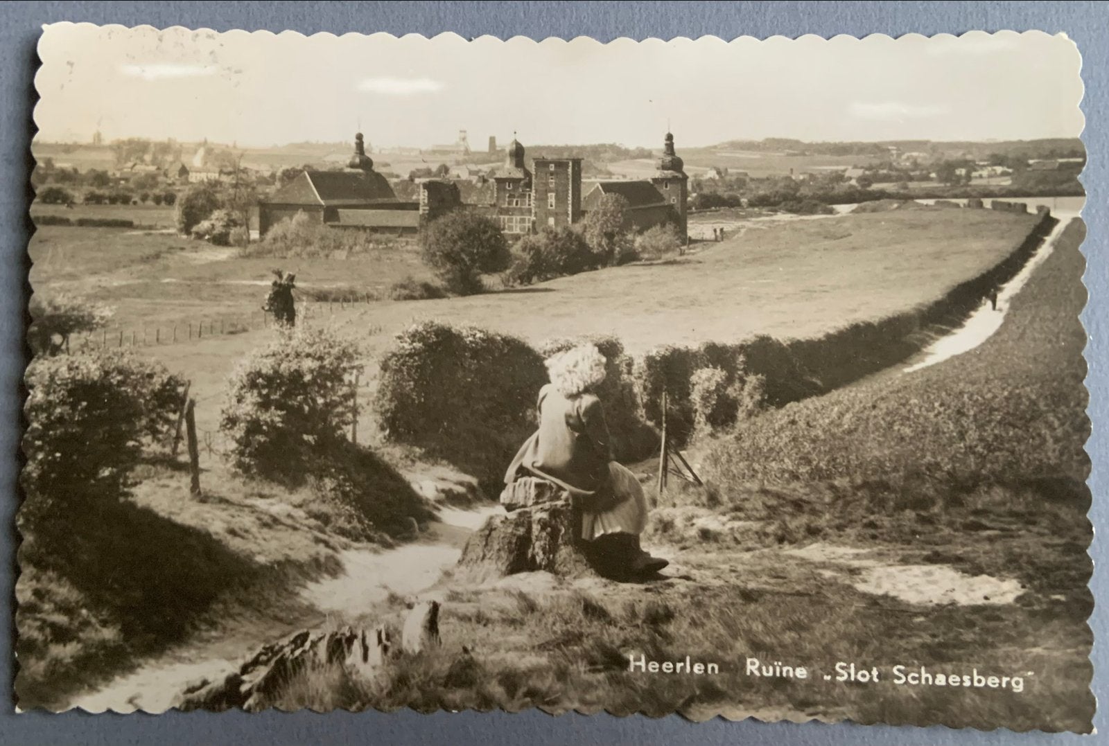 Heerlen Ruïne Slot Schaesberg, Verzenden, 1920 tot 1940, Gelopen, Limburg