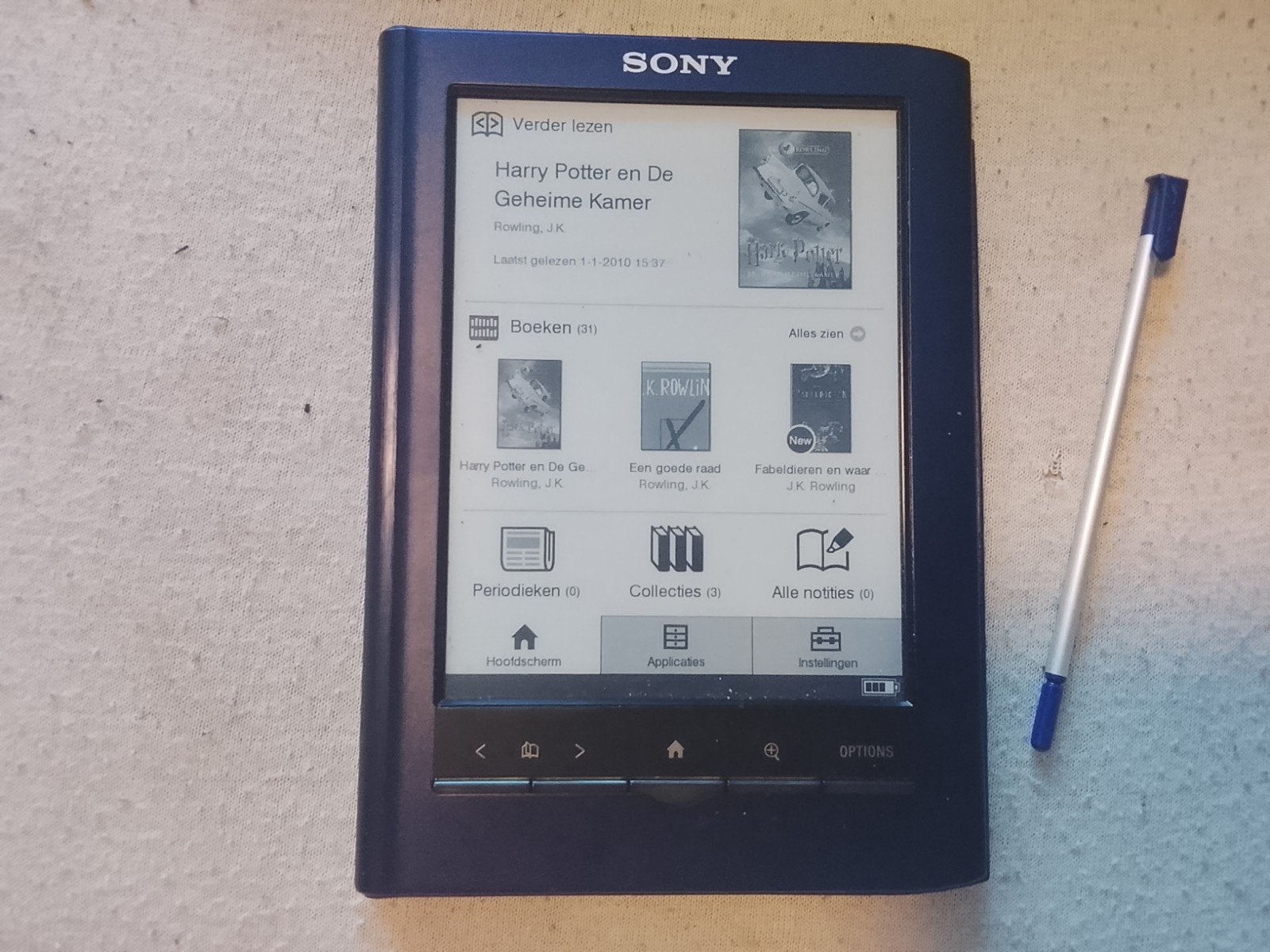 sony prs 350, Computers en Software, Ophalen of Verzenden, Gebruikt
