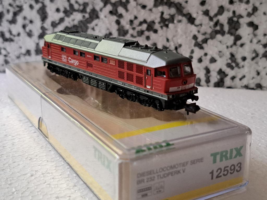 Minitrix Ludmilla 12593 DB Cargo verkeersrood DCC, Gebruikt, Locomotief, Gelijkstroom of Wisselstroom, Trix