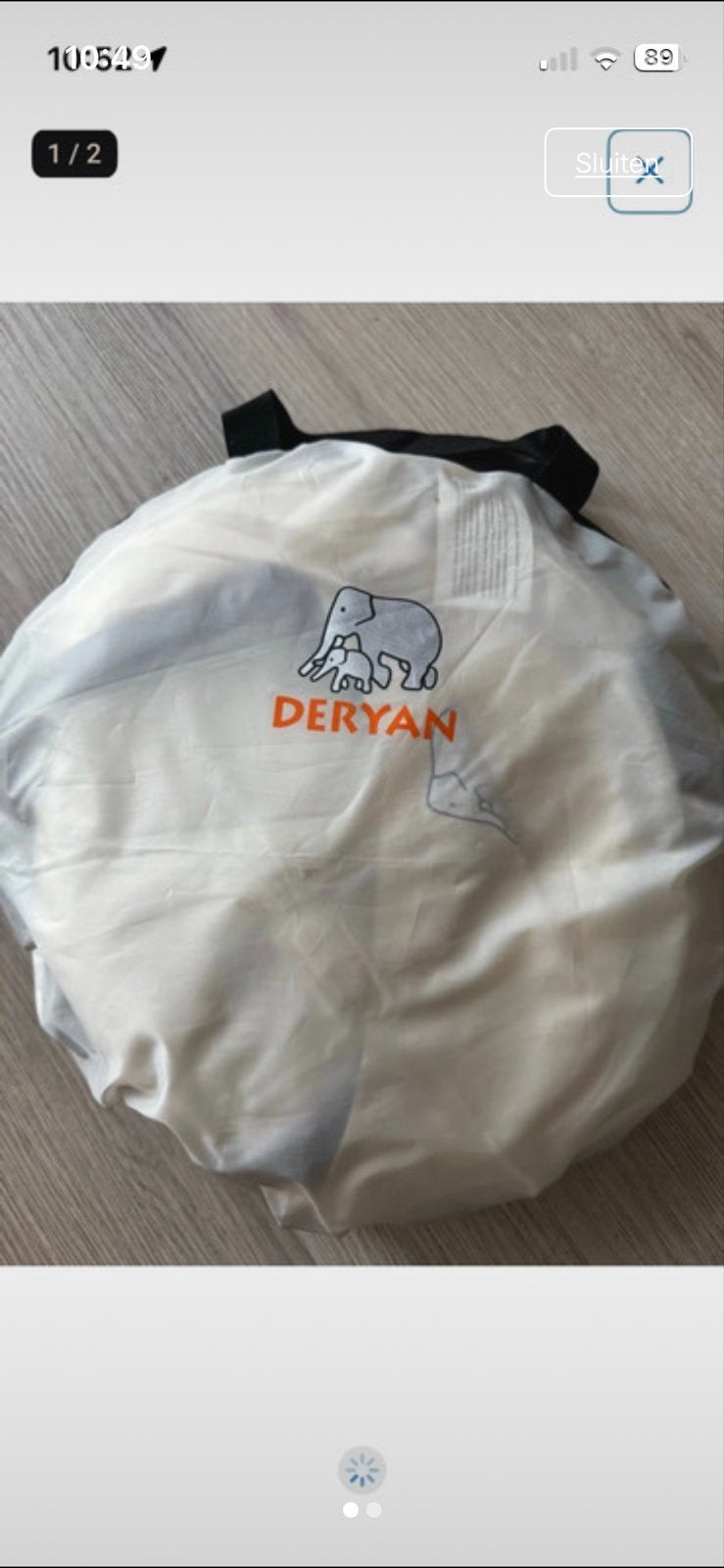 Deryan baby bed camping beige - Ideaal voor onderweg, Ophalen of Verzenden, Zo goed als nieuw, Overige vormen