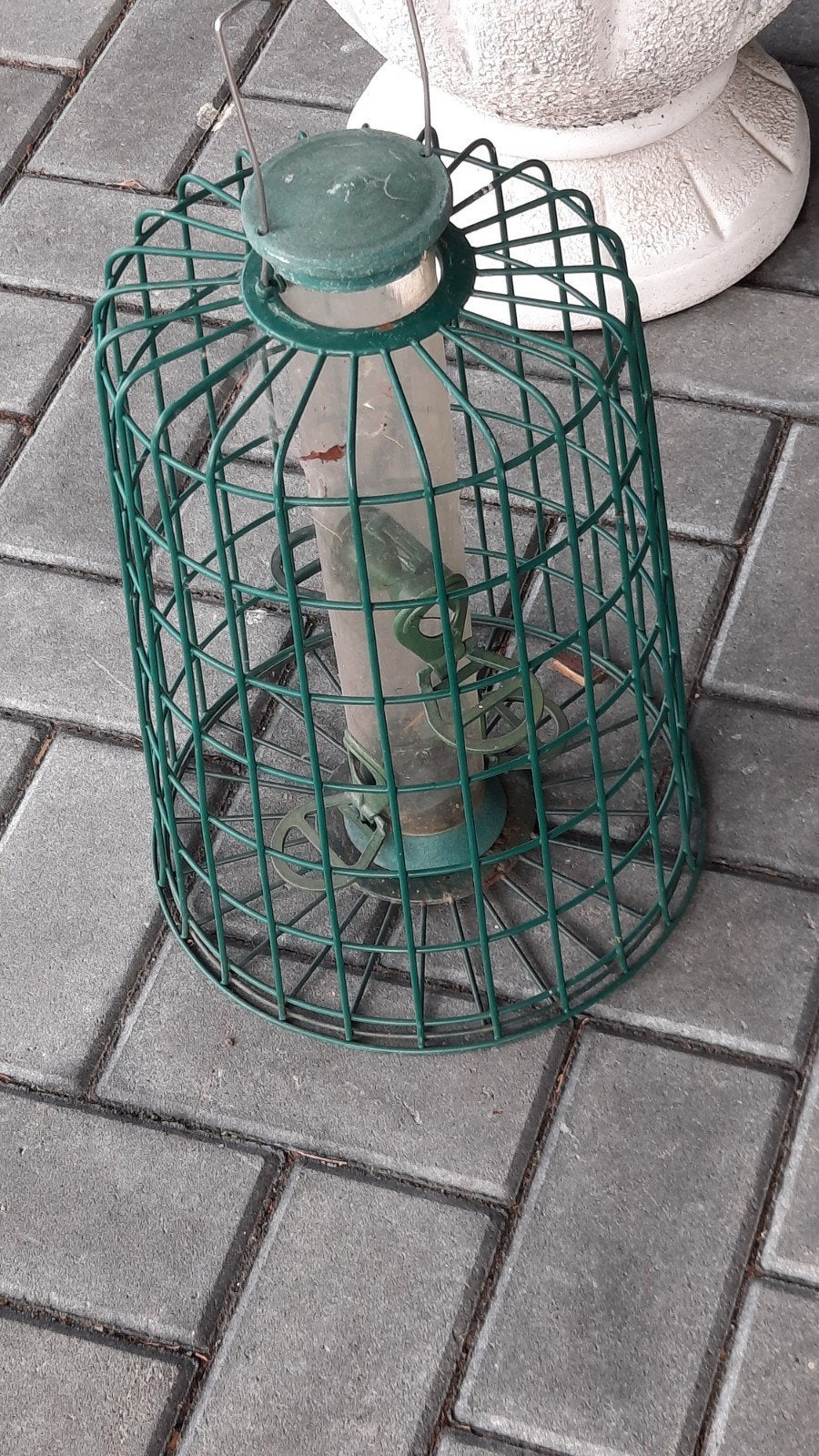 Hangend vogelhuisje/voederhuisje voor tuinvogels, Ophalen of Verzenden, Gebruikt