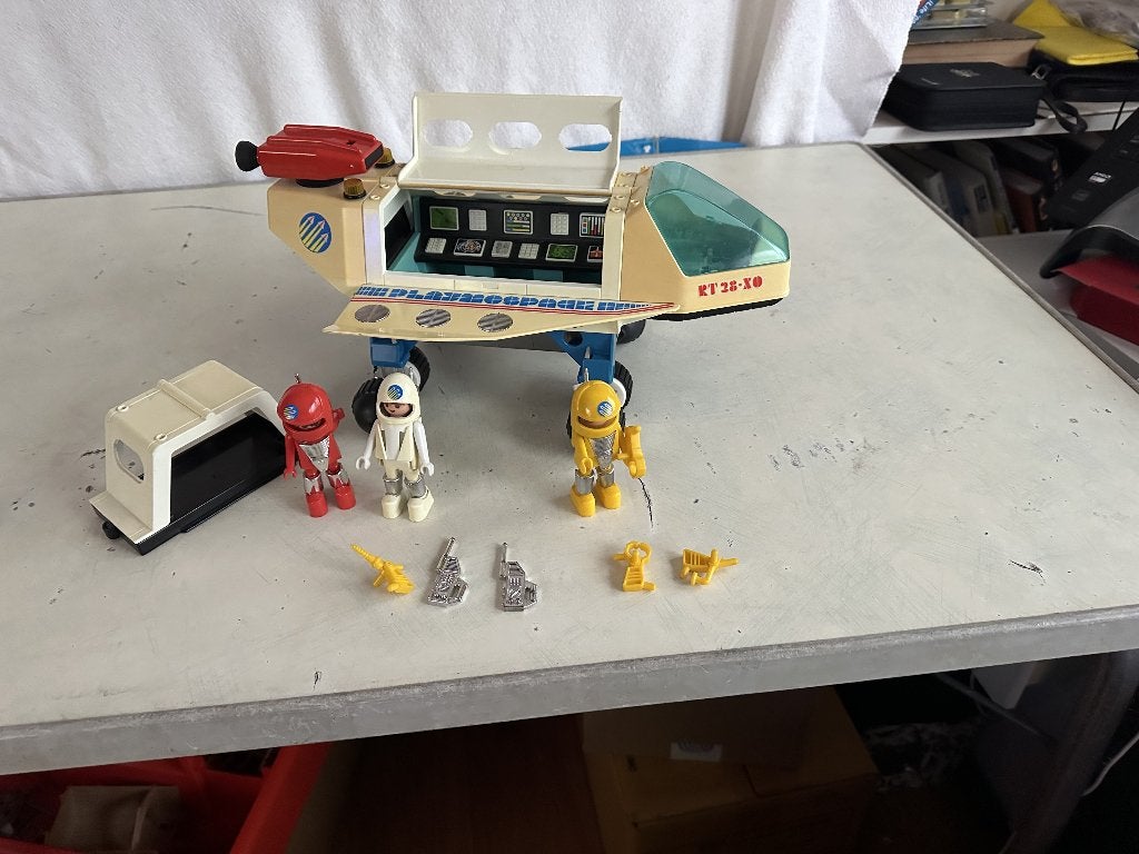 Playmobil Space 3536-3509-3535-3534 Vintage, Gebruikt, Complete set, Ophalen of Verzenden, Boot/Schip