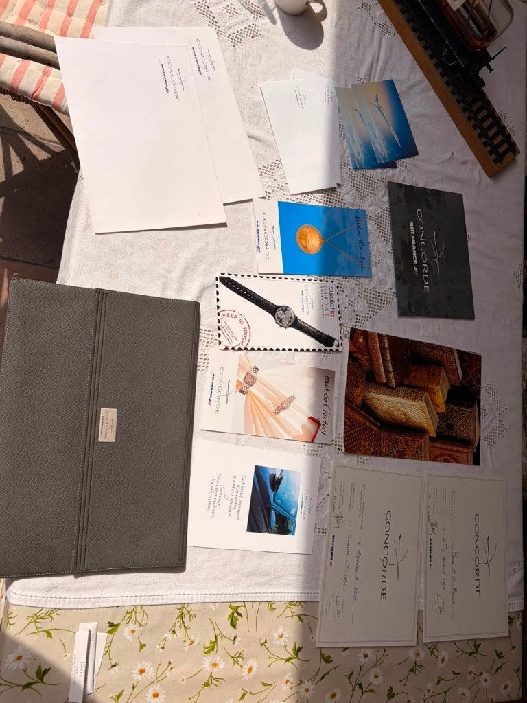 Originele Concorde Air France documentenmap – complete set, Verzamelen, Luchtvaart en Vliegtuigspotten, Ophalen, Zo goed als nieuw