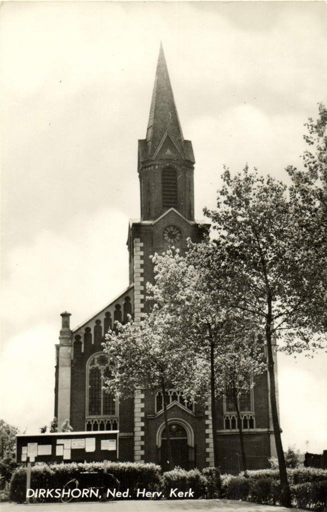 Dirkshorn, Ned. Herv. kerk - ongelopen, Verzamelen, Ophalen of Verzenden, 1960 tot 1980, Ongelopen, Noord-Holland