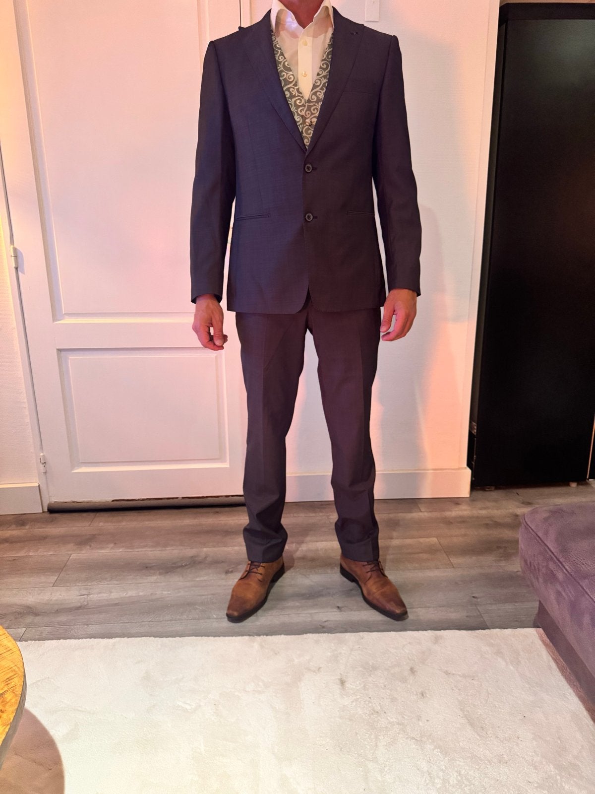 Mooi trouwpak merk Gils - Maat 48, Ophalen of Verzenden, Zo goed als nieuw, Overige kleuren, Trouwpak