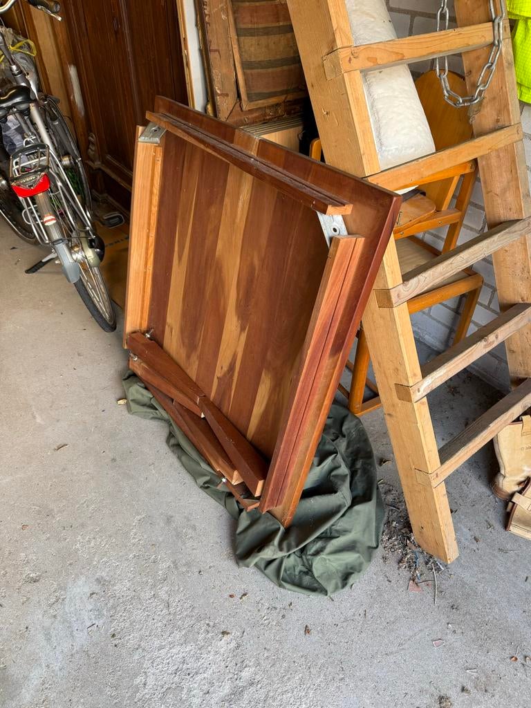 Massief houten salontafel - Hans Daalder, Gebruikt, 50 tot 100 cm, Vierkant, Kersenhout
