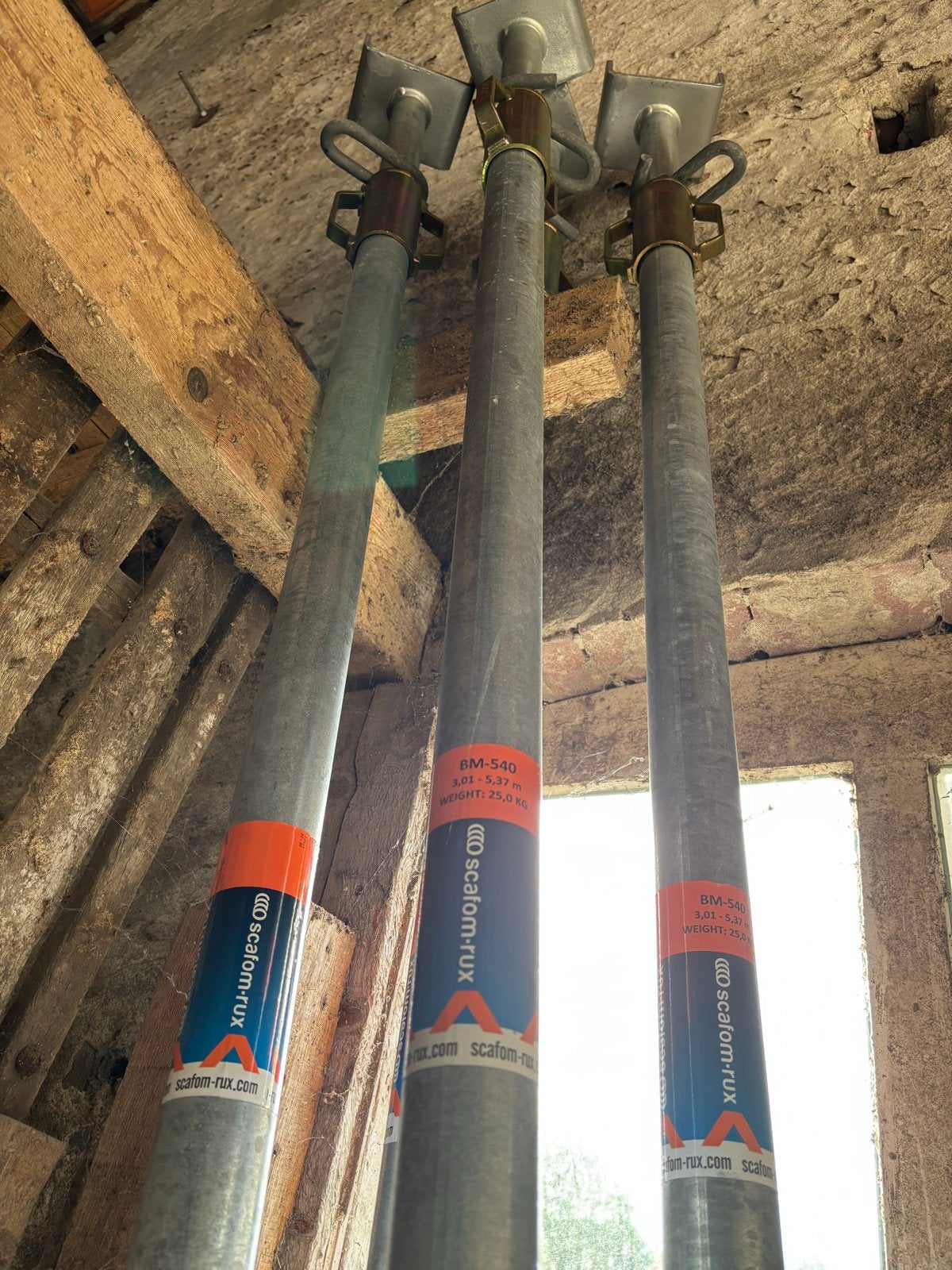 Mb 540 schroefstempel 3 tot 5,3 meter, Ophalen, Overige typen, Minder dan 2 meter