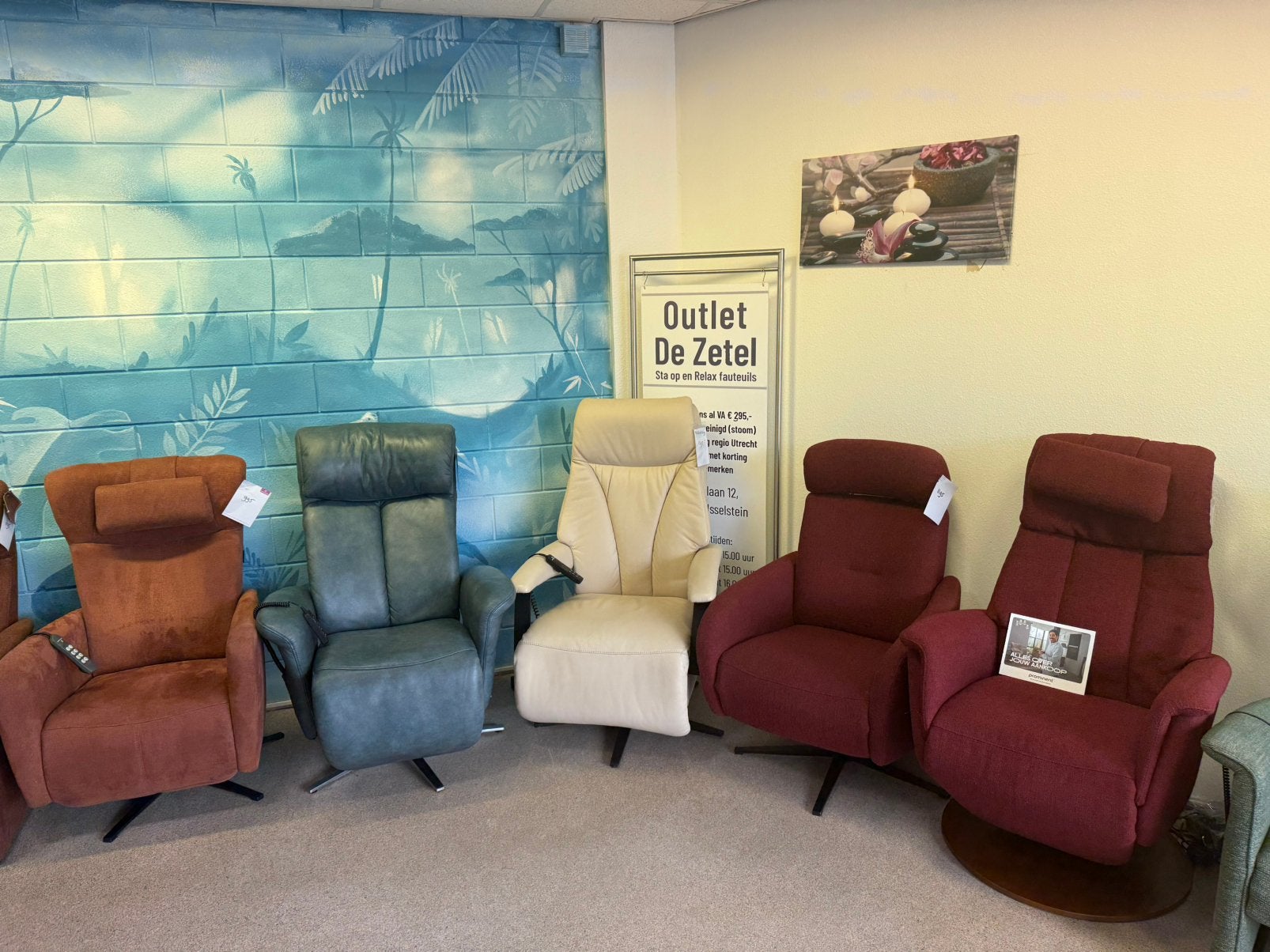 Staopstoel relaxfauteuil alleen A merken gratis bezorging, Ophalen of Verzenden, Nieuw