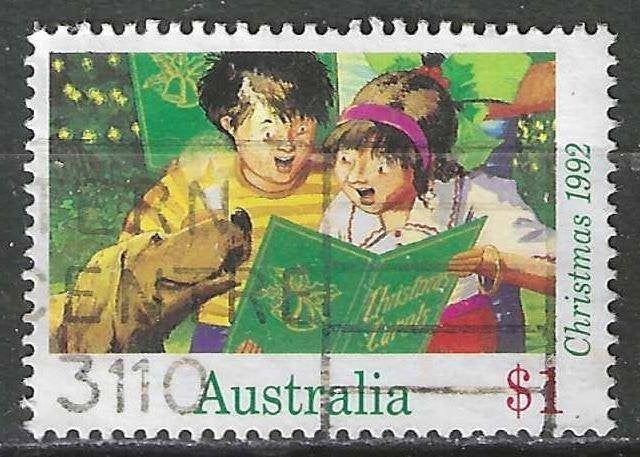Australie 1992 - Yvert 1286 - Kerstmis - Zangertjes (ST), Verzenden, Gestempeld