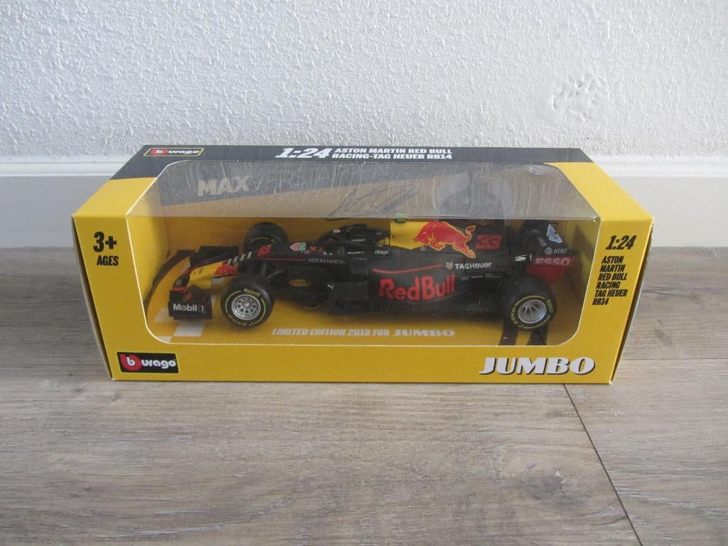 Max Verstappen Aston Martin Red Bull Racing-TAG Heuer RB14, Ophalen of Verzenden, Nieuw, Auto, Bburago