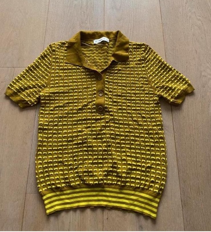 Zara M nieuwstaat polo, Kleding | Dames, Ophalen of Verzenden, Zo goed als nieuw, Maat 38/40 (M), Geel