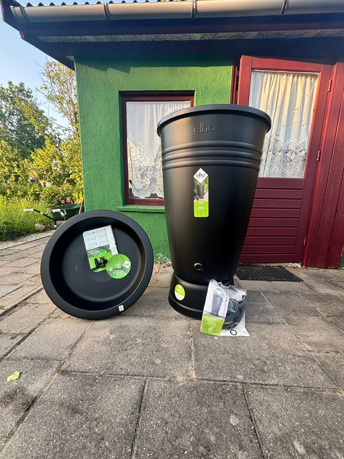 Elho regen ton 200 liter, Tuin en Terras, Regentonnen, Ophalen, Kunststof, Met kraantje, 150 liter of meer