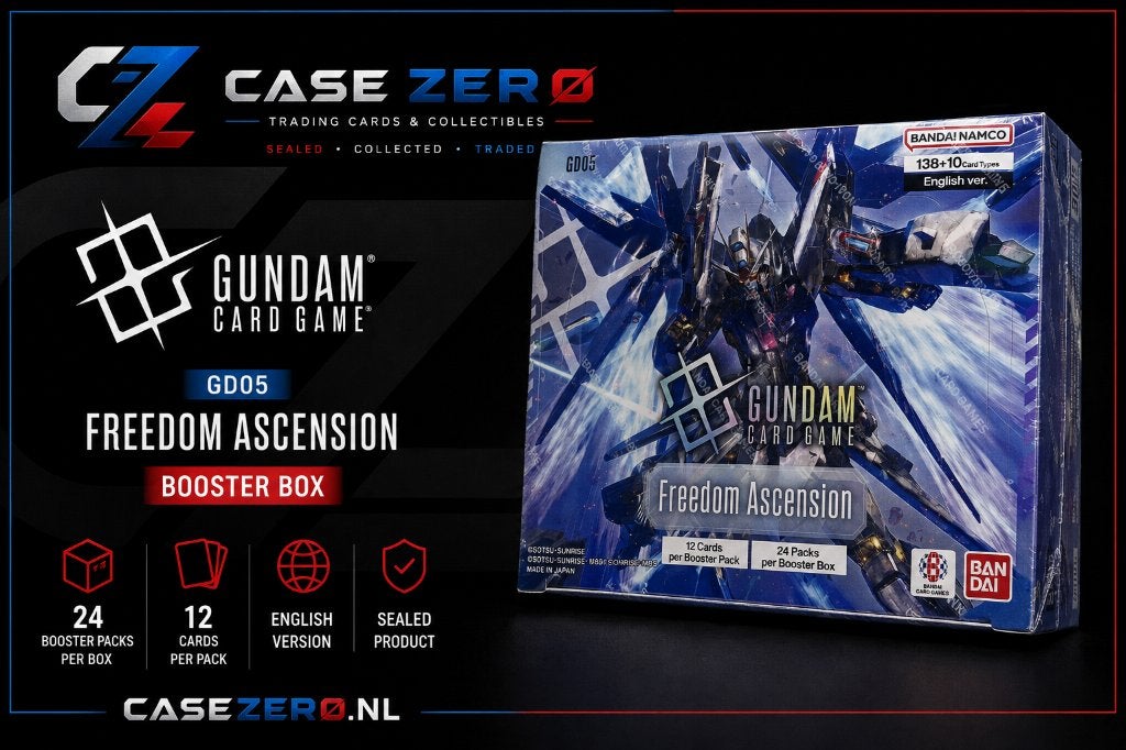Gundam GD05 Freedom Ascension Booster Box | CASE ZERO, Ophalen of Verzenden, Nieuw, Boosterbox
