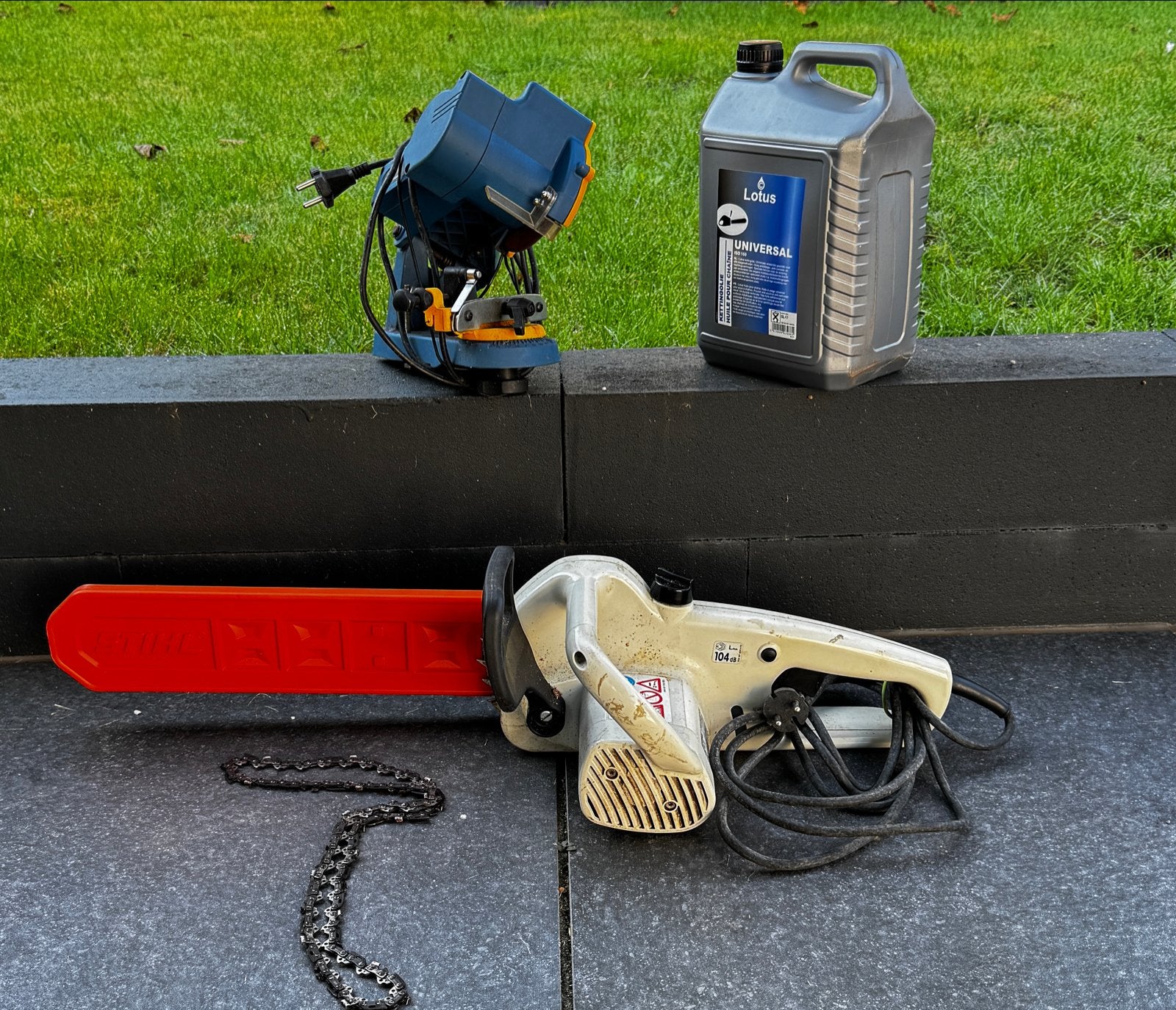 Stihl MSE 140 C elektrische motorzaag met slijpmachine, Ophalen