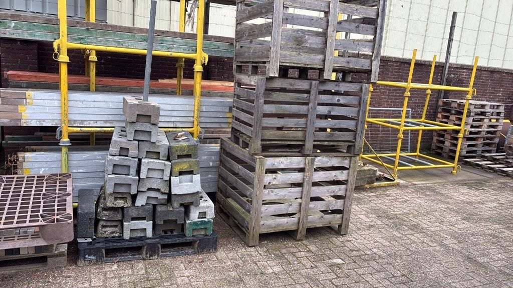 Bouwhek blokken, Tuin en Terras, Ophalen, Gebruikt, Kunststof, Gaashekwerk