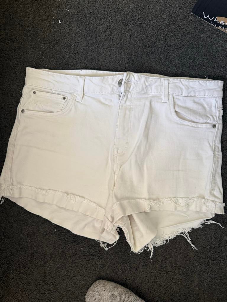 Witte spijker korte broek - Zara Trafaluc Denimwear, Kort, Wit, Maat 42/44 (L), Ophalen of Verzenden