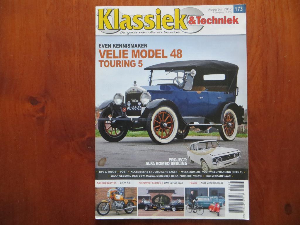 Klassiek & Techniek 173 Velie Model 48 Touring 5, passie NSU, Ophalen of Verzenden, Nieuw, BMW