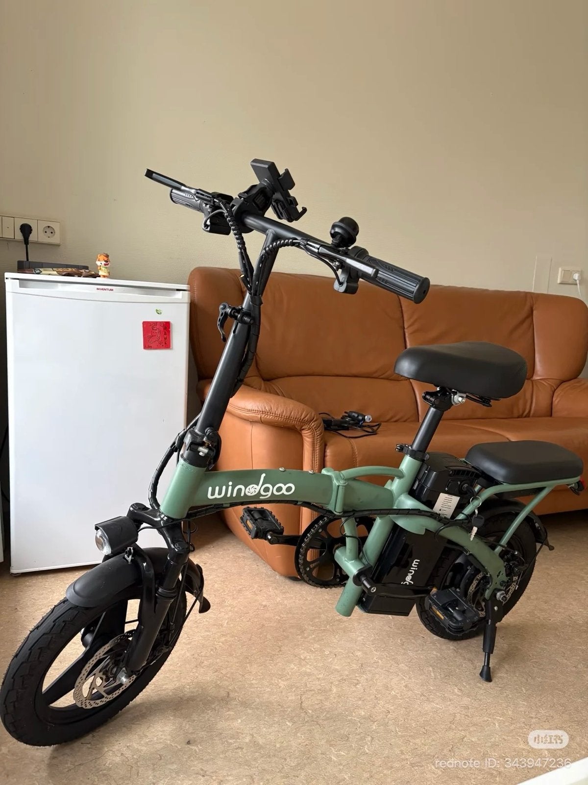 Windgoo e-bike - Opvouwbaar en zo goed als nieuw, Zo goed als nieuw, Minder dan 47 cm, 30 tot 50 km per accu, Ophalen