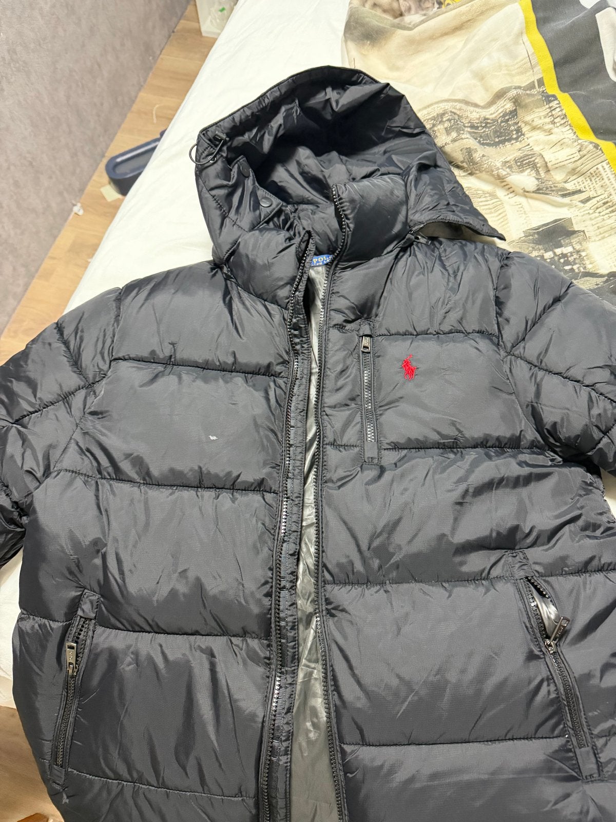 Polo Ralph Lauren donsjas zwart maat M, Ophalen of Verzenden, Nieuw, Maat 48/50 (M), Zwart