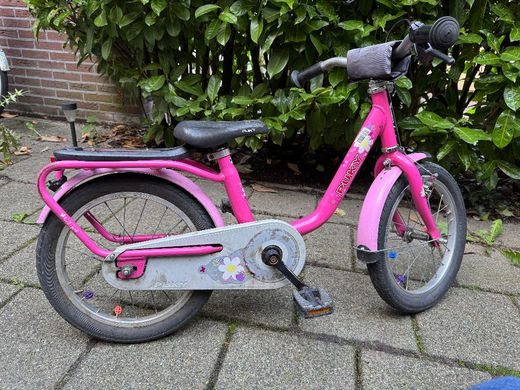 Puky kinderfiets roze 16 inch, Ophalen, Terugtraprem, Puky, 16 tot 20 inch