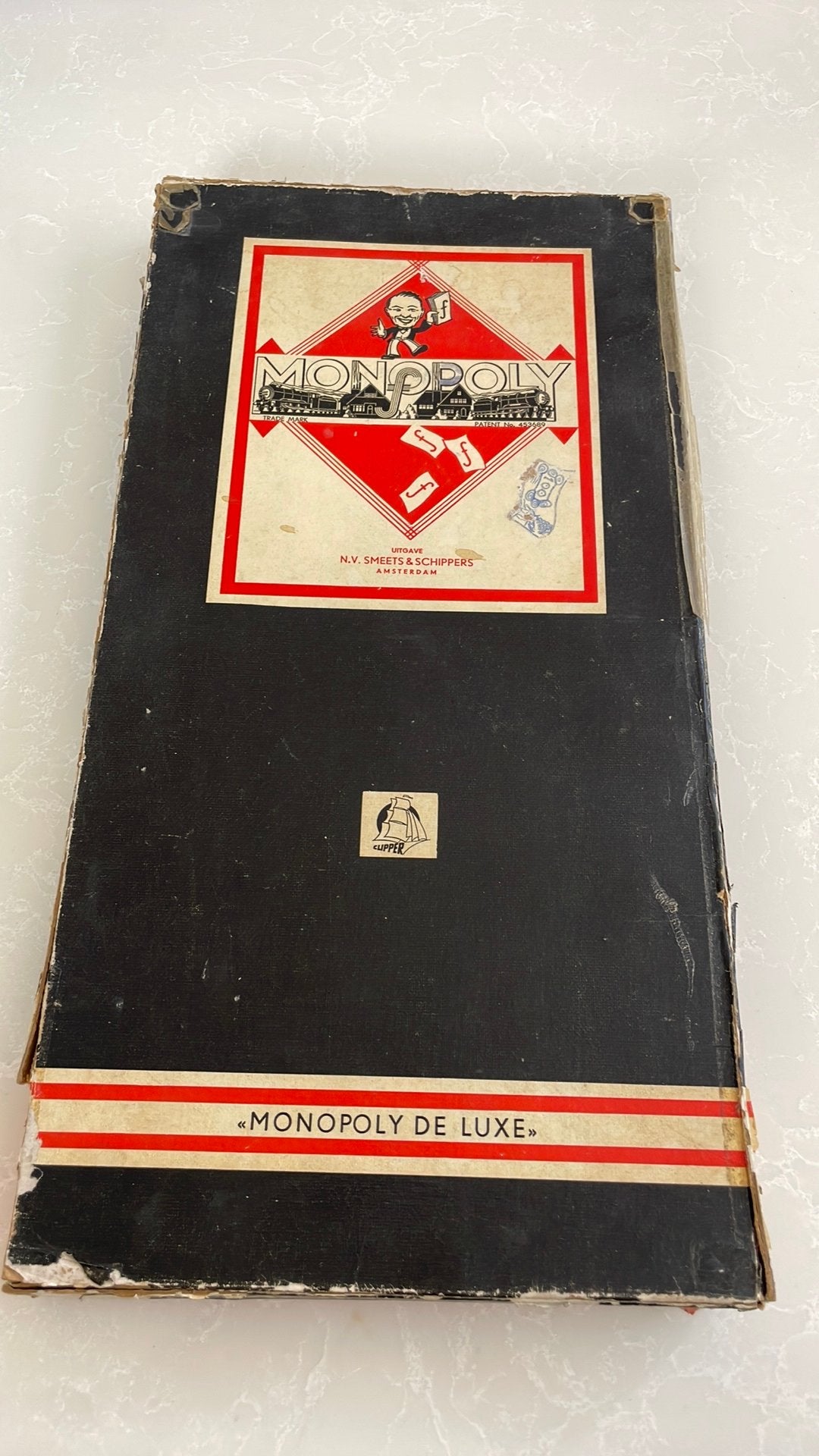 Vintage Monopoly de Luxe ,NV Smeets & Schippers AMSTERDAM, Hobby en Vrije tijd, Gezelschapsspellen | Bordspellen, Ophalen of Verzenden