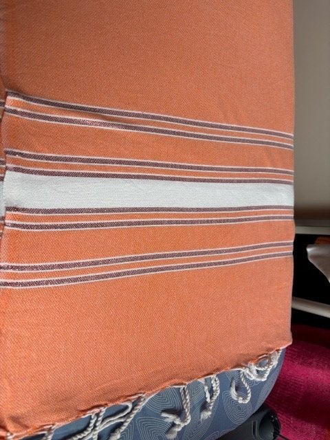 Zalmkleurige haman handdoek van rituals. 106X166 cm, Huis en Inrichting, Badkamer | Badtextiel en Accessoires, Ophalen of Verzenden