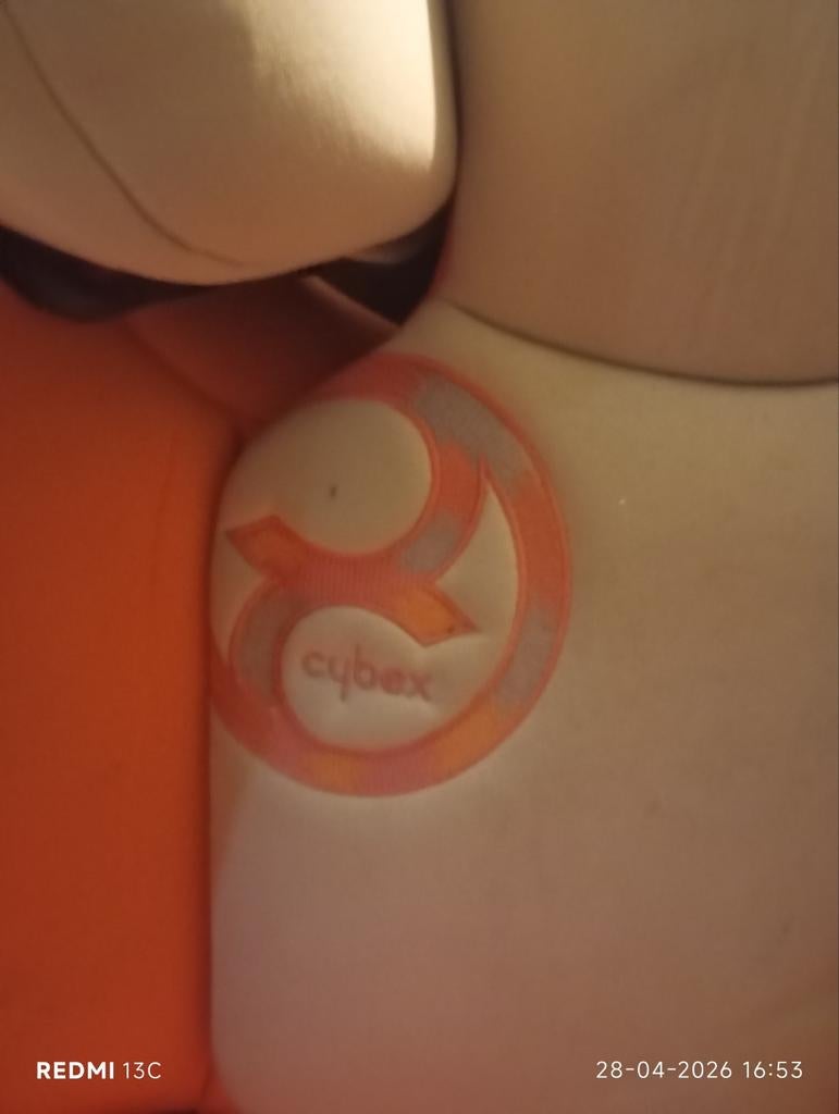 Cybex autostoel - Oranje/Beige - Gebruikt, Overige merken, 9 t/m 36 kg, Gebruikt, Autogordel