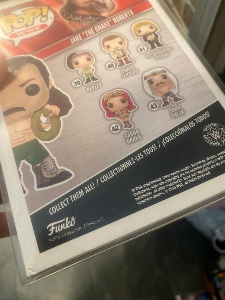 Funko Pop WWE Jake 'The Snake' Roberts Gesigneerd, Ophalen of Verzenden, Zo goed als nieuw