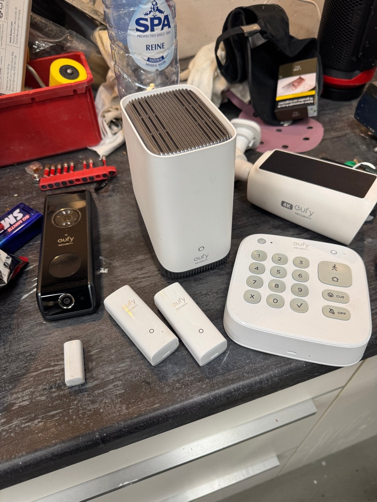 Eufy Beveiligingsset: Deurbel, Homebase 3, Keypad, Camera, S, Audio, Tv en Foto, Videobewaking, Ophalen, Gebruikt, Buitencamera