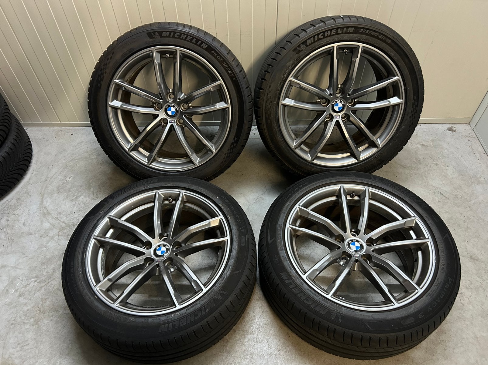 BMW G30 G31 5 serie 662M 18 inch breed Michelin zomer TPMS, Ophalen, 18 inch, Gebruikt, Banden en Velgen