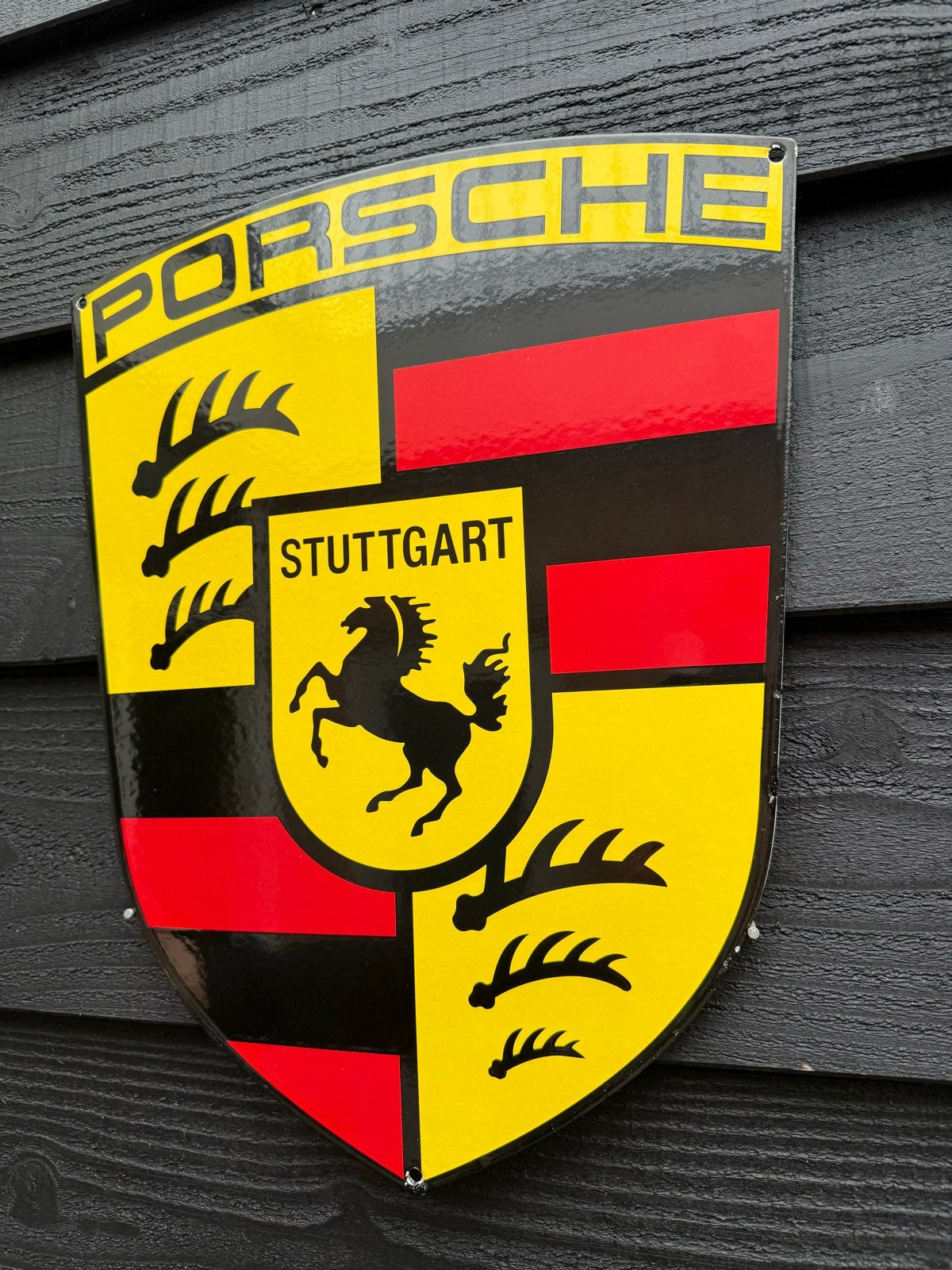 Porsche Emaille Boord  XL, Ophalen of Verzenden