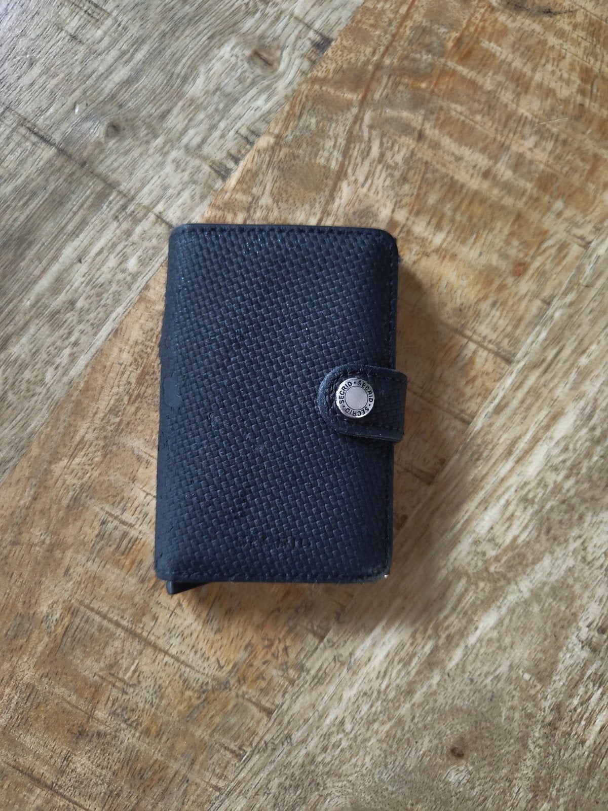 Secrid Miniwallet - Gebruikt, werkt volledig, Sieraden, Tassen en Uiterlijk, Portemonnees, Overige merken, Gebruikt, Zwart, Ophalen of Verzenden