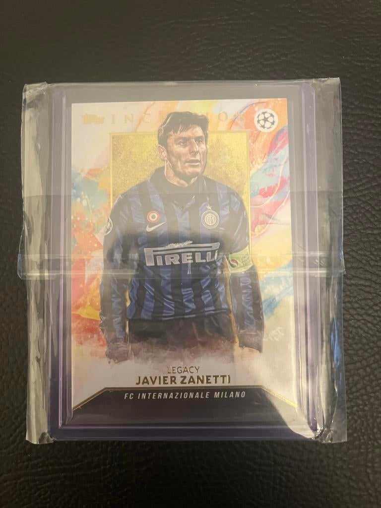 Javier Zanetti Topps Inception Spelerskaart Inter Milan, Ophalen of Verzenden, Zo goed als nieuw, Buitenlandse clubs, Spelerskaart