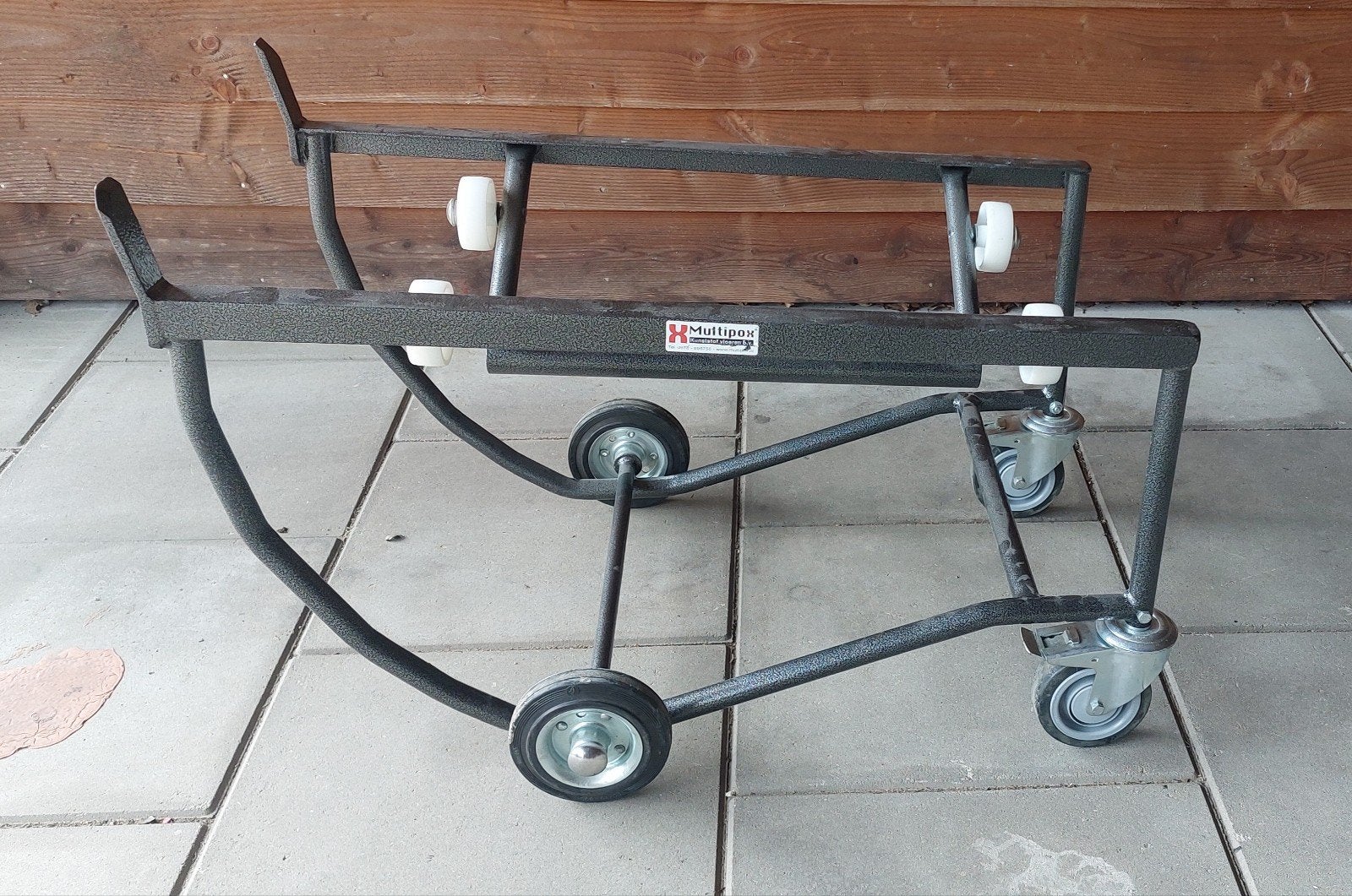 Kantelbok Olietransportkar voor 200 liter vaten, Ophalen, Zo goed als nieuw