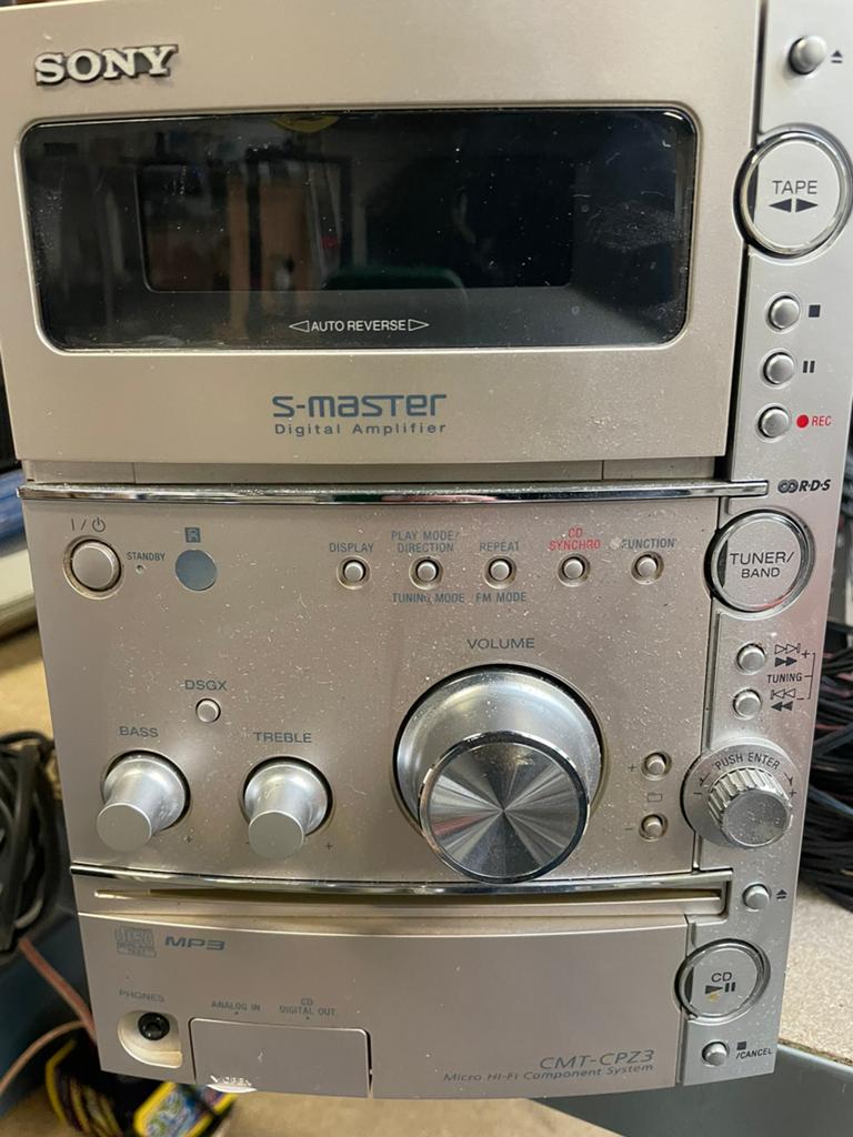 Sony CMT-CPZ3 Micro Hi-Fi Component Systeem met Speakers, Ophalen, Gebruikt, Cassettedeck, Microset