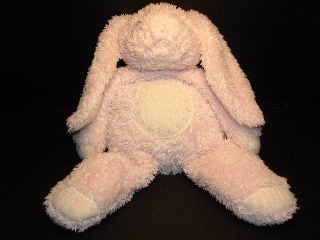UNITOYS KONIJN ZACHTE BADSTOF LICHTROZE MET VELOURS, Verzenden, Nieuw, Overige typen