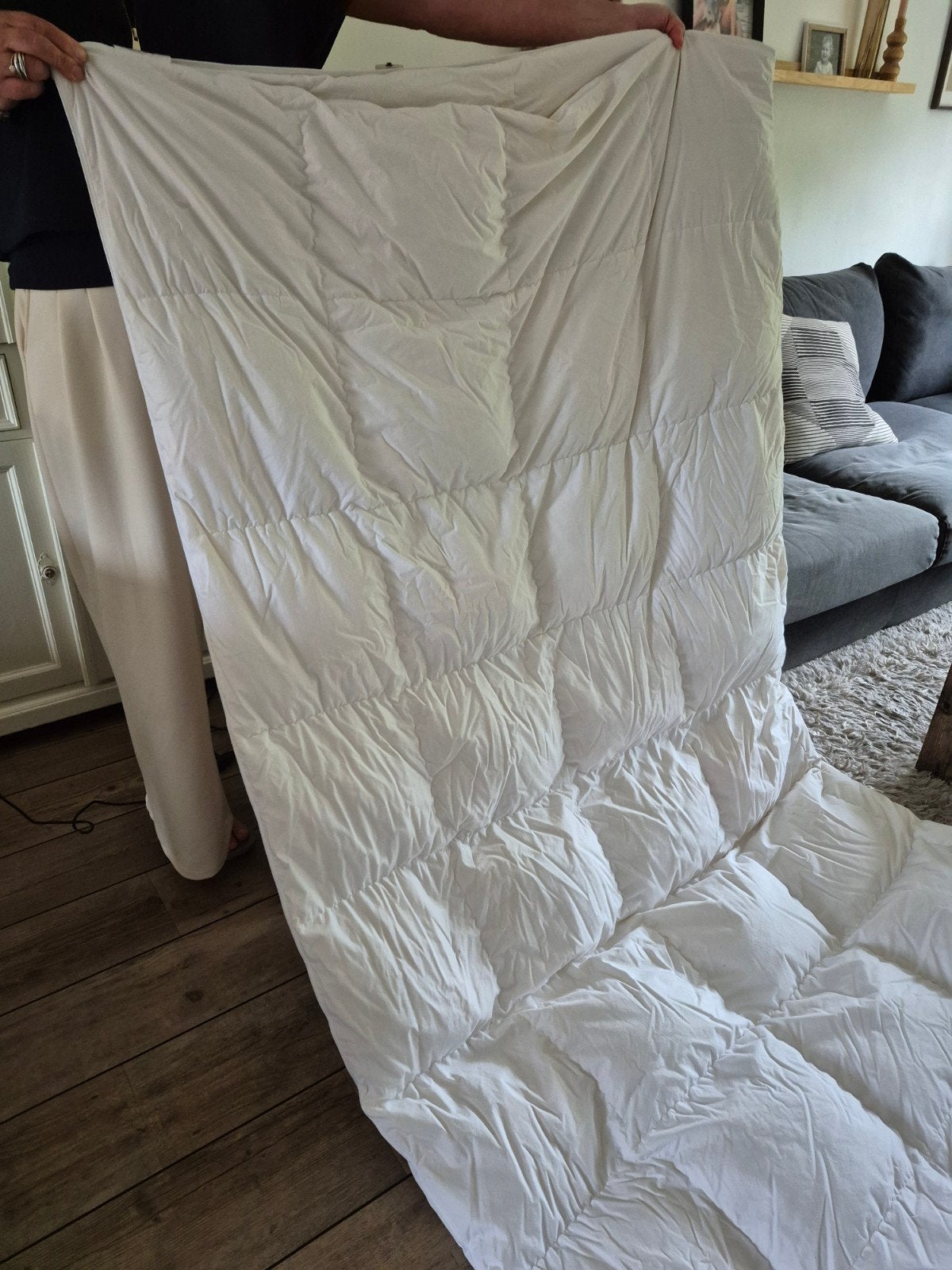 Hema dekbed 240x220cm, 70% eendendons, 30% eendenveren, Lits-jumeaux, Wit, Dons en Veren, Ophalen of Verzenden