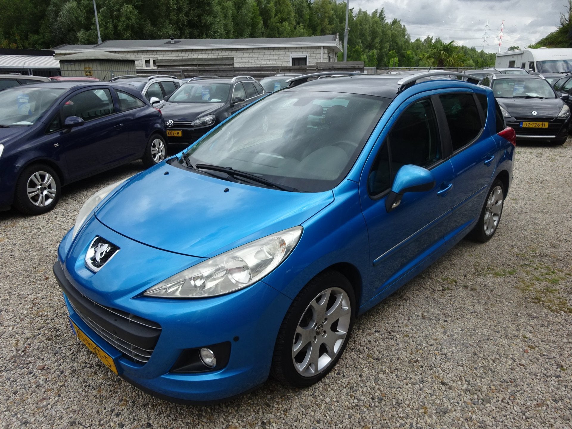 Peugeot 207 SW 1.6 VTi Allure automaat cruise control airco, Euro 5, 15 km/l, Gebruikt, Zwart