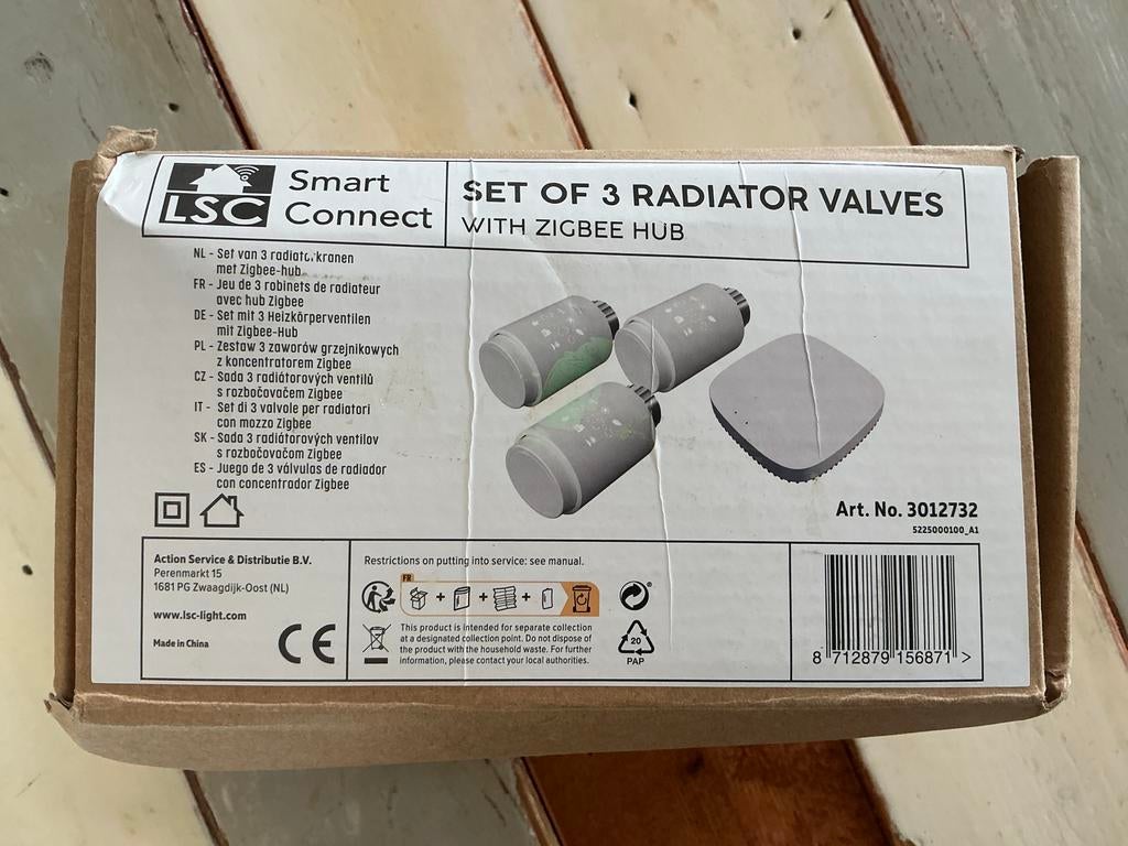 Set van 3 LSC Smart Connect Radiatorkranen met Zigbee Hub, Doe-het-zelf en Verbouw, Ophalen of Verzenden, Nieuw, Radiator