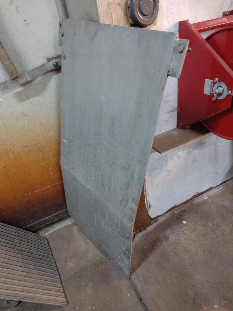 Metalen plaat / Aluminium op rijplaatplaat, Doe-het-zelf en Verbouw, Metalen, Ophalen of Verzenden, Gebruikt, Aluminium