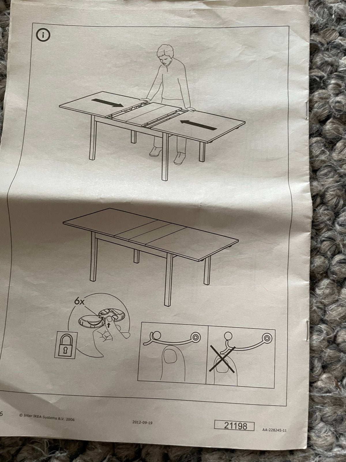 Ikea Bjursta uitschuifbare eettafel - 140/180/220x85 cm, Huis en Inrichting, Tafels | Eettafels, Ophalen, 200 cm of meer, 50 tot 100 cm