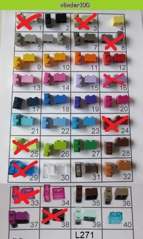 L271 LEGO BOUWSTENEN 3004 / 3065, STEEN 1x2 DIVERSE KLEUREN, Lego, Ophalen of Verzenden, Losse stenen, Lego Nederland B.V.