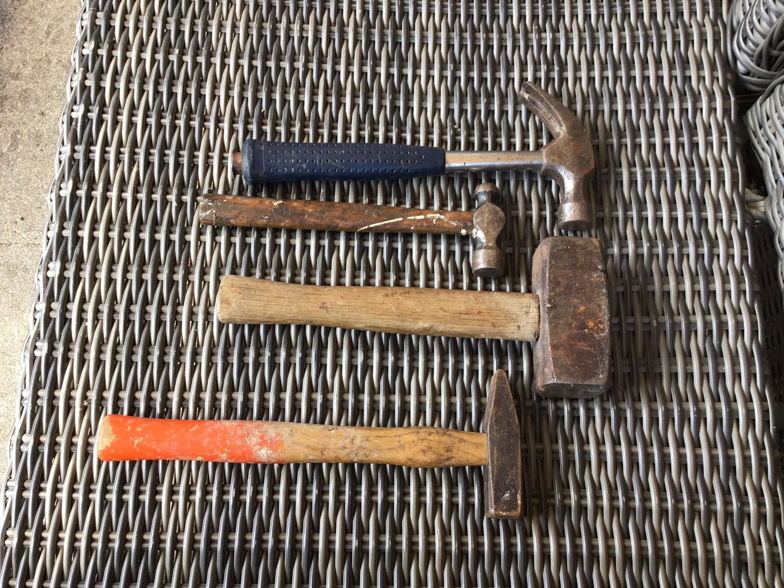 Diverse hamers - set van 4 stuks, Ophalen of Verzenden, Gebruikt
