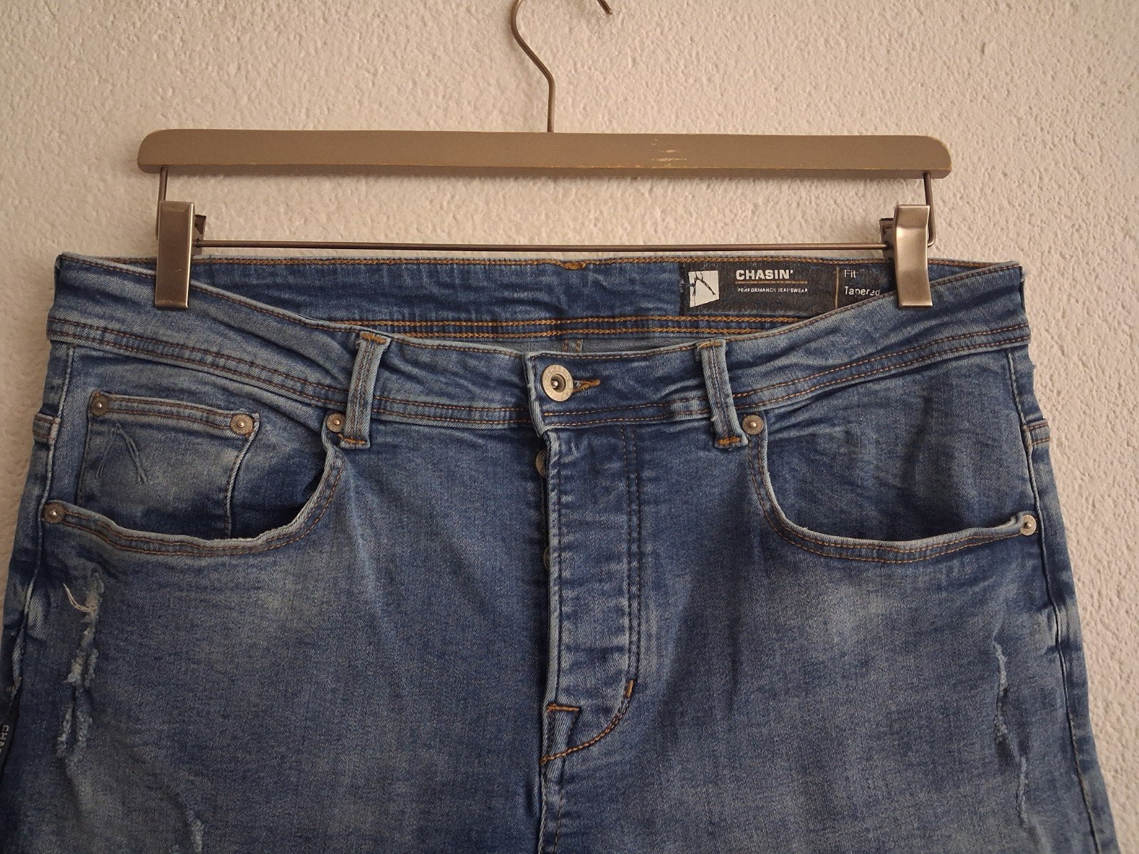 Chasin' Crown Clark Jeans - Maat W33 L34, Chasin', Blauw, Ophalen of Verzenden, W33 - W34 (confectie 48/50)