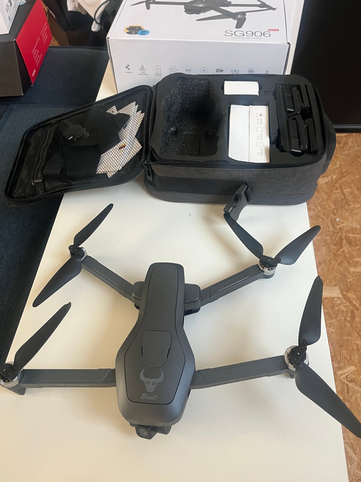 SG906 MAX Beast 3+ GPS Smart Drone met 4K Camera, 250 tot 900 gram, Gebruikt, Cameradrone, 1 tot 5 kilometer